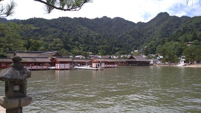 宮島は日本の広島県廿日市市宮島町にある島です。瀬戸内海西部、広島湾の北西部に位置にいます。（Wikipedia参照）厳島とも言います。厳島という地名は「イツク（斎く。意：心身のけがれを除き、身を清めて神に仕える）+ シマ（島）」から来ていると考えられており、厳島神社の祭神の筆頭に挙げられる女神・イチキシマヒメ（市杵島姫）の名に由来しています。日本三景の一つになっています。宮島は神の島と呼ばれています。（安芸の宮島参照）宮島には代表する厳島神社を始め、紅葉谷公園、宮島水族館、表参道商店街、宮島ロープウェなどの観光スポットが盛りだくさんです。<br />今回は厳島神社を訪問、蠣やもみじ饅頭など楽しみました。厳島神社の鳥居は改修工事だっため、本物を見ることは出来ませんでした。<br />最後になりますが、私の旅行記を見て宮島の旅行に行く時の参考、行きたいと思えるきっかけとなれば幸いです。皆様にとって宮島の旅行が忘れられない思い出になります事を心よりお祈り申し上げます。