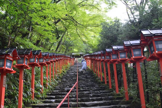 JALどこかにマイル+青春18きっぷの旅　　雨上がりの鞍馬・貴船を散策　帰りにヴォーリズ建築散歩