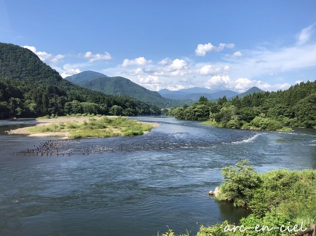 長大な阿賀野川を眺めて☆麒麟山温泉 絵かきの宿 福泉（2021）