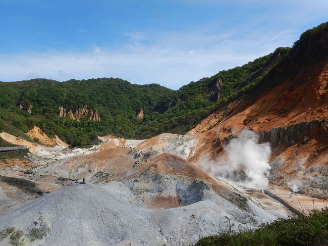 今年のシルバーウィーク前半は北海道でのんびりホテルライフ＆鉄道旅をしてきました。<br />理由はよくわからないけど、急激にコロナ新規感染者数は減少し、落ち着いてきた感じ。そういえば、去年のこの時期も落ち着いていたし、GoToもありちょっとした旅行ブームだったような・・。<br /><br />メインは、なんといっても７ヶ月ぶりの「望楼noguchi登別」での滞在。<br />旅行サイトなどでスペシャルな価格で販売をしていて、何故か空き室があったので、再訪叶いました。<br />これだけでも十分なんだけど、ちょっと変わったことでと思い、この時期のみ運行をしている臨時特急ニセコ号で小樽に行き、「灯りの湯ドーミーイン小樽」にも泊まってきました。函館のラビスタや国際ホテル同様に、大好きなイクラなどの海鮮が食べ放題のビュッフェスタイルの朝食だし、温泉あるしで充実したホテルライフになりました。<br /><br />主な行程はこんな感じです。<br />9/18（土）<br />　羽田空港→（JAL）→新千歳空港→（ＪＲ特急北斗号）→登別駅→（バス）→登別温泉<br />　望楼noguchi登別　宿泊<br />9/19（日）<br />　登別クマ牧場→登別温泉→（バス）→登別駅→（ＪＲ特急北斗号）→長万部駅→（ＪＲ特急ニセコ号）→小樽席<br />　灯りの湯ドーミーイン小樽　宿泊<br />9/20（月）<br />　小樽駅→（ＪＲ快速エアポート号）→新千歳空港→（ＡＮＡ）→羽田空港