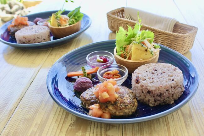 今回の旅行記は、宮古島の旅で食したもの特集です。<br />登場順に<br />「とぅんからや」「ブルータートル」「楽園の果実」<br />「パニ・パニ」「海美来(かいみーる)」「伊良部そば かめ」<br />「モジャのパン」「おふくろ亭」「ていだの郷」<br />ホテルの朝食Boxとホテルでの部屋食 等等(^O^☆♪<br /><br />今回の旅は、コロナ禍ということで<br />夕食はホテルの部屋食で、とか<br />2、3度と足を運んだ店が休業中だったり<br />また、宮古島に行ったら沖縄料理を食べながら<br />島唄ライブを聴くことを楽しみにしていましたが<br />ここは、自粛と決め<br />夕刻スーパーの買い出しから帰ってくる道すがら<br />島唄ライブの店に灯りがともり(⌒-⌒; )<br />今度来る時には。とスルーしたり。<br />まさにコロナ禍ゆえの“旅先の食“となりました。<br /><br /> そんなコロナ禍の旅でも、美しい景色を眺めながら<br />宮古島ならではの<br />美味しいものを食べることができました。<br /><br />
