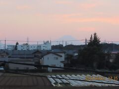 美しかった夕焼け富士