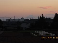 素晴らしかった夕焼け富士