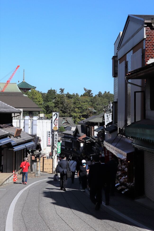 １０月も後半に入った暖かな日に、成田山新勝寺参道散策です。<br />成田市プレミアム付商品券を購入し、その商品券を使って散策しました。<br />人の少ない参道でしたが、駿河屋と川豊本店の前には人だかりがありました。<br />予約券を持ち、入店を待つ人々です。<br />鰻を食べに訪れる人の多さにちょっと驚きました。でも、人がいるのはこの二軒だけ。さすが人気の駿河屋と川豊です。<br />駿河屋での鰻は２回目です。いつもは、名取亭です。<br />成田山新勝寺でお参りし、いつものように川村佐平治商店、なごみの米屋總本店、豆のふくだやに寄り、お土産を手に帰宅しました。<br /><br />☆２０１９年の成田山新勝寺参道散策はこちら<br />成田山新勝寺参道散策☆そば酒房ひぐらし・三芳家☆2019/11/01<br />https://4travel.jp/travelogue/11561659