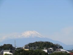 北鎌倉富士見道から見る富士山－2021年秋