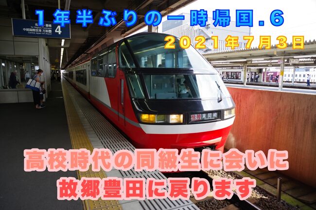 1年半ぶりの一時帰国.6　高校時代の同級生に会いに故郷豊田に戻ります