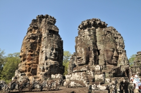 2014年カンボジア旅行記　第2回　アンコールトム遺跡のバイヨン寺院を見学　後編