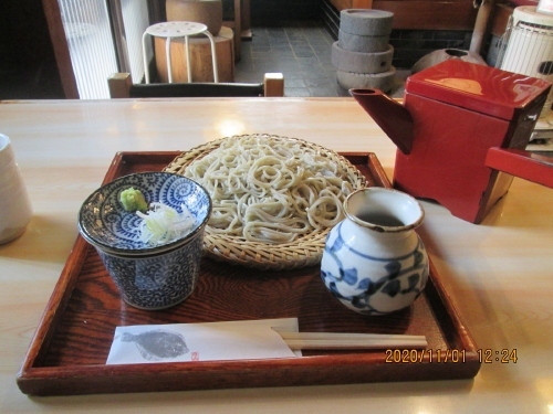 流山市の西初石・更科すず季・十割そば