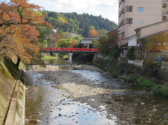 ようやく緊急事態宣言も明けました。旅行を計画したのは緊急事態宣言中だけど、ワクチン２回接種済みだし（７月に２回目接種完了）、何より人が少ない場所だから大丈夫なはず。（実際はそんな事なかった(&gt;_&lt;)）<br /><br />旅に出ないとストレスで死んでしまいそうなので、公共交通機関を利用せず、長距離運転大嫌いだけど、マイカーで飛騨高山まで行って来ました。しかも往復下道(^_^;)<br />片道５時間かけて頑張りました。<br /><br />そして、この旅の一番の目的は「白川郷」。そうです世界遺産の白川郷に行く事。本当は雪の積もった白川郷を見たいのですが、雪に慣れていない私が、くねくねした山道を車で行くのはかなりハードルが高いのです。なので気持ちを切り替えて「紅葉の白川郷を見に行こう」と計画したのです。お宿は高山市内です。なぜなら気軽に女一人で泊まれるような宿は白川郷にはないから。<br />なので白川郷から比較的近い高山市内に宿を取り、ついでに高山市内も楽しもうと計画したのです。<br /><br />