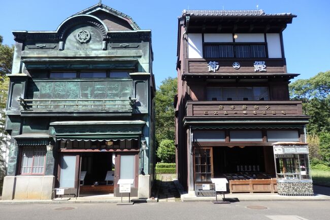 都立小金井公園の中にある有料施設「東京たてもの園」へ行って来ました。<br />都内にあった古い建物を移築し復元・保存・展示しています。<br />コロナ禍のため事前予約制です。<br />入園料¥400ですが、見ごたえたっぷりで正直もっと料金高くても良いんじゃないかと思ってしまうくらいです。<br /><br />日本庭園もあるので桜の時期や紅葉の時期は建屋の中から見たらとても素敵!だと思います。<br />休日だったので早い時間のほうが空いているうちに見学できると思い開園時間に合わせて行きました。<br />お昼過ぎからはかなり混雑してきましたので、午前中狙いをおススメします。