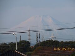 11月4日に見られた富士山