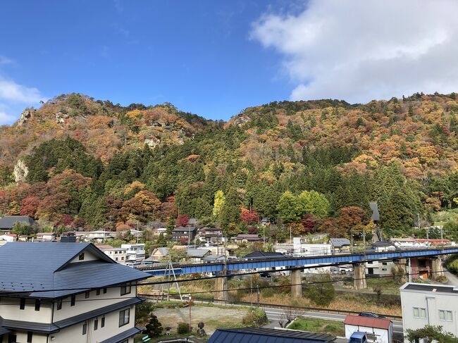 出羽三山神社と関連三寺を巡るツアーの3日目、最終日です。<br /><br />山形県山形市にある山寺への参拝が旅のコースです。一つ前のバスツアーで上ったばかりだったので、今回は山寺のある山の反対側に行って山寺全体を見てみることにしました。<br /><br />帰りは「ぐっと山形」で食事をし、お土産を買い、福島駅へ。<br />15:16 福島駅発、やまびこ144号で16:48 東京駅着。<br /><br />3日間の走行距離200キロくらいのとてもゆったりした旅で訪問地は4箇所のみで良かったです。