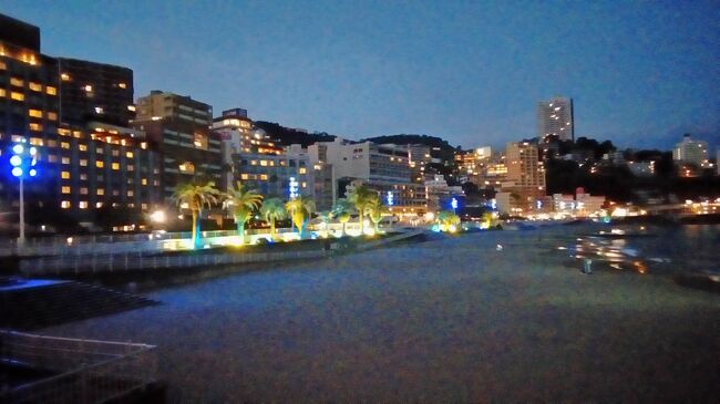 ちょうど熱海へ夕暮れ時&#12316;夜に立ち寄る事があったので、サンビーチで夜景を鑑賞してきました。