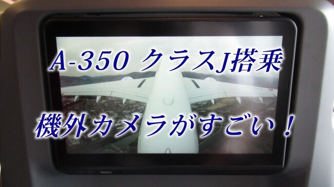 伊丹空港から羽田空港へJALのA-350クラスJに乗りました。<br />機外カメラがありますので離発着のとき見ているとすごいですよ。