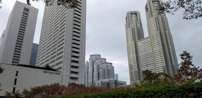 京王プラザホテルに泊まりました。<br />朝食も美味しくて満足。<br />あと都庁周辺を散策しました。