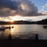 ２週連続の週末箱根小旅行　２日目　スカイツリーが見えた。夕暮れの芦ノ湖を見た。