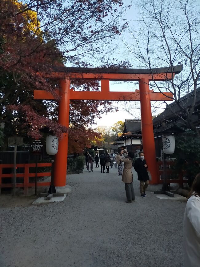 母を連れて行く紅葉の京都2日目です。清水寺を後にして、2年坂の湯豆腐で有名な奥丹で、お昼を頂き、八坂庚申堂から八坂神社へ歩いて移動し、バスで、最古のお茶屋がある今宮神社へ移動しました。最後に、世界遺産下鴨神社に行ってきました。