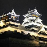 【2021年　熊本】2　ライトアップの熊本城を見たら、船場の素敵な宿に泊まったので、埼玉県民が「あんたがたどこさ」について考えてみた。