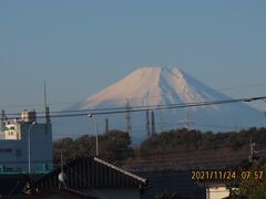 くっきりとした富士山が見られました