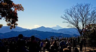 高尾山　紅葉は　1号路ー薬王院ー高尾山ー６号路　　２０２１年