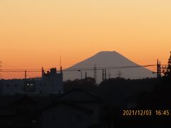 美しかった夕焼け富士