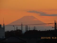 素晴らしかった夕焼け富士