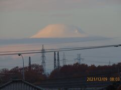 幻想的な富士山が見られました