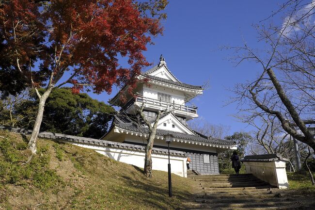 濃溝の滝、亀山湖の後は千葉に帰る途中にある久留里城に立ち寄ってみました。<br />房総の里山の山頂に建つ山城です。