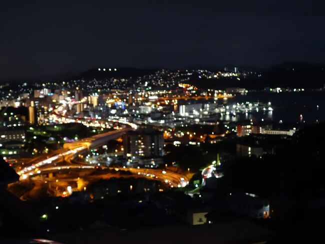 平戸港をゆっくり見て<br />佐世保の夜景