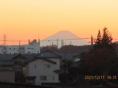 美しかった夕焼け富士