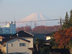 12月11日に見られた富士山