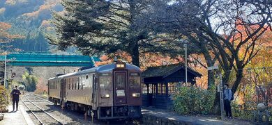 紅葉のわたらせ渓谷鉄道めぐり