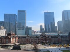 新丸の内ビル7階テラスから見られる風景・・東京駅丸の内駅舎等