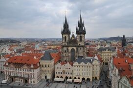 2014年チェコ・ハンガリー旅行記　第13回　プラハ散策その4　塔からの旧市街展望と、シナゴーグ巡り