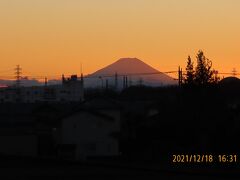 素晴らしかった夕焼け富士