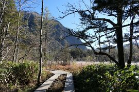 秋の伊豆と信州の優雅な旅♪　Vol.116 ☆上高地：明神池・徳沢の優雅なハイキング　紅葉と霧氷♪