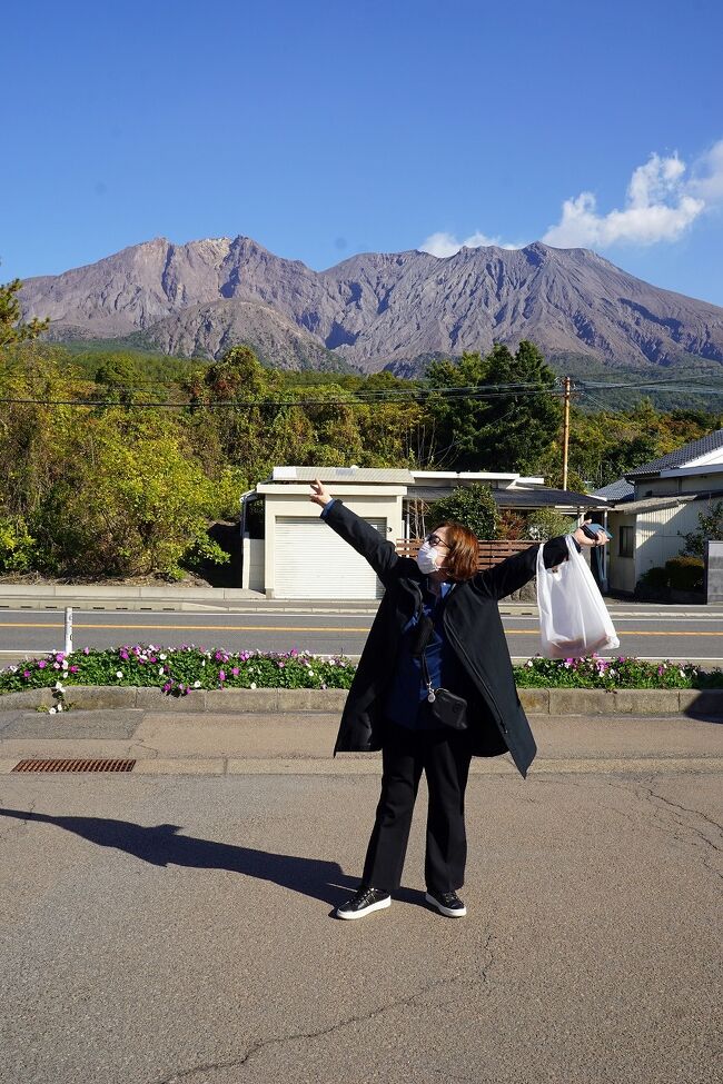 JTB旅物語で初めて鹿児島県の旅（3）フェリーで桜島に渡って小ミカンを買い、桷志田の黒酢の甕畑を見た後は霧島神宮を目指す。