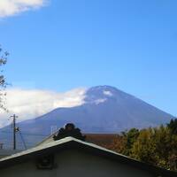 富士山を見たくて河口湖と山中湖へ…