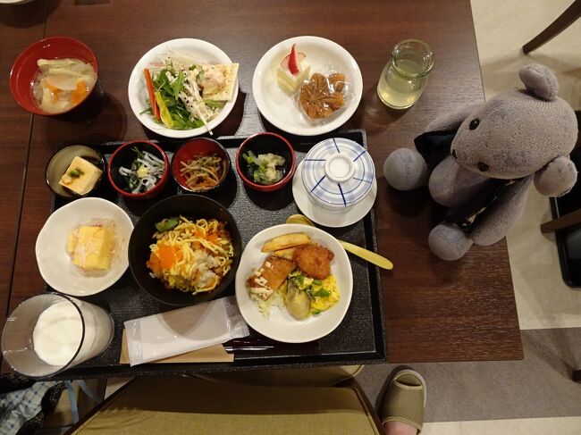 今回は、イン広島ANNEXを見学しにいくのが目的だったもので、夕飯を食べに出たついでにちょこっとドリミネーションを見た以外は、チェックアウトまでほとんどホテルで過ごすこととなりました。<br />大浴場とホテルのサービスを満喫したのでした。