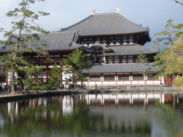 奈良市街にある奈良公園と東大寺に行きました、京田辺市にある酬恩庵一休寺を参拝散策した後、近鉄京都線の新田辺駅より近鉄京都線、奈良線に乗車して近鉄奈良駅に移動して駅前より市内を散策しました。<br /><br />近鉄奈良駅前にあるアーケード街の東向商店街を歩きました、最初に駅に近い場所にある「はぎのや」で食事をしました、食後、奈良漬の大型販売店「山崎屋本店」でお土産として奈良漬を買って奈良公園と東大寺に移動しました。<br /><br />明治13年2月14日に開設された歴史ある奈良公園と東大寺境内を鹿と紅葉を見ながら散策しました、土曜日でしたので多くの観光客がいました。