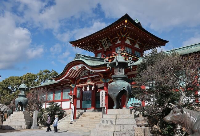 　防府市を半日観光した。防府の四大観光資源である防府天満宮、周防国分寺、毛利氏庭園、阿弥陀寺のほか、種田山頭火ゆかりの場所を訪ねた。マイカーで巡ったが、感心したのは駐車場だ。要所要所に無料の観光駐車場が設けられており、快適に回ることができた。