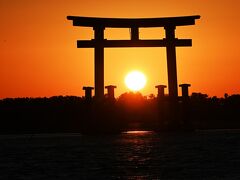 弁天島の夕日