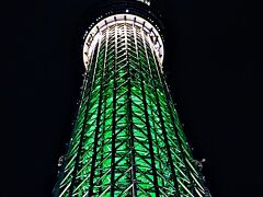 TOKYO SKYTREE /暮-8　ライトアップ　雅‐Green　☆東京ソラマチ＊ダイニング街-夕食