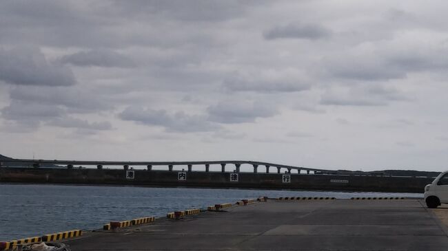  今日も路線バスで池間島へ。静かなビーチと漁港、圧巻の池間大橋を堪能しました&#10071;️