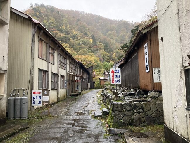 秋の中東北、秘湯とレトロ旅館を巡る旅　４．夏油温泉・元湯夏油