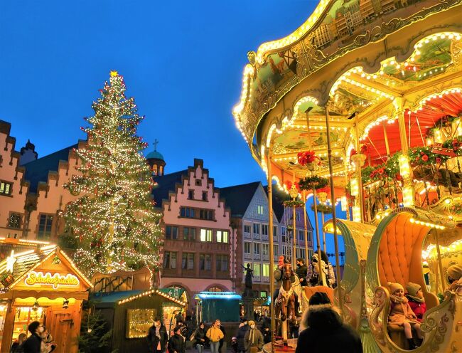 待ちに待ったクリスマスマーケットの時期がやって参りました。<br /><br />昨年はコロナ禍のためドイツ全土で中止となりました。今年こそはと各地で開催に向けた準備が進んでいましたが、11月中旬に再びコロナの感染が拡大したため多くのクリスマスマーケットがキャンセルを発表。一部の地域では、コロナ規制のもと開催に踏み切りましたが、いつ中止になってもおかしくない状況ではありました。<br /><br />---2021 Weihnachtsmarkt-Reiseplan---<br />＜ドイツ＞<br />□11/23 ブレーメン<br />□11/24 アーヘン<br />□11/30 マインツ<br />□12/1 ミュンスター<br />■12/8 フランクフルト<br />□12/14 トリーア　<br />□12/21 ケルン<br /><br />---クリスマスマーケット旅行記グループ---<br />■グルメ＆飲み物まとめ（注文のワンポイント付）<br />https://4travel.jp/travelogue/11592391<br /><br />■ドイツ クリスマスマーケット（ダイジェスト全27都市）<br />https://4travel.jp/travelogue_group/35872<br /><br />■2020年<br />・特別編 デュッセルドルフのクリスマス<br />https://4travel.jp/travelogue/11667960