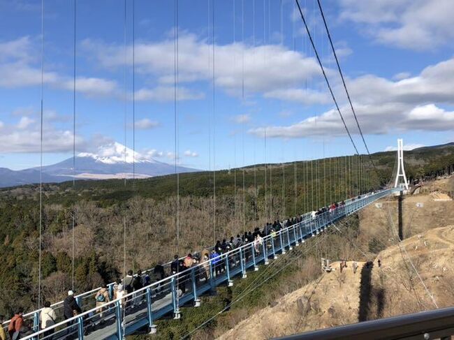 今日は駅近くの蓬莱橋・日本平ープーウェイ・三島スカイウオークからの伊東宿予定。<br />