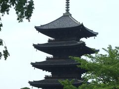 京都　東寺５重の塔と西本願寺　朝散歩