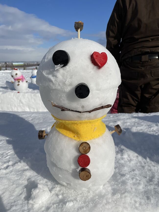 *22’1月冬。1歳5歳子連れ☆羊ケ丘展望台＆札幌ドームで雪遊び♪