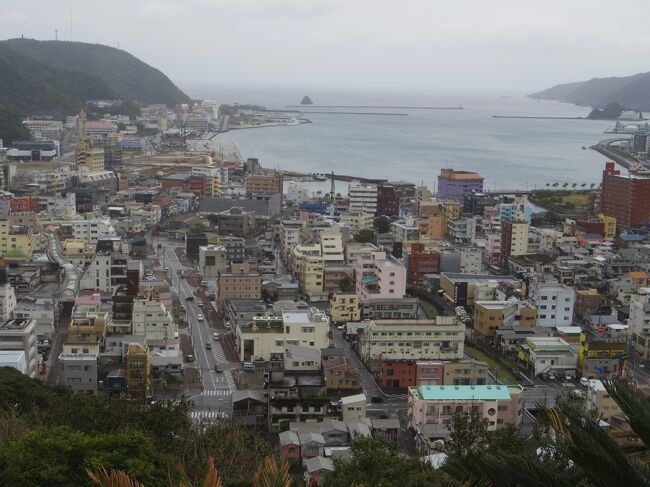 奄美大島２日目。<br /><br />昨夜から雨が降っています。<br />この日は島バスで瀬戸内町まで行き、フェリーで加計呂麻島へ行こうかと思っていましたが、風も強そうなのでせっかく行ってもフェリー欠航の可能性もあるし景色もよくないでしょう。<br />コロナで瀬戸内町の飲食店もどのぐらい開いているかわかりません。<br />ホテルのある名瀬の近くの施設もコロナで軒並み休業です。ホテルでゆっくりしているか～<br /><br />１０時過ぎ、雨がやんでいるようなので、近くのおがみ山公園に登ってから、お昼でも食べてこようとホテルを出ました。